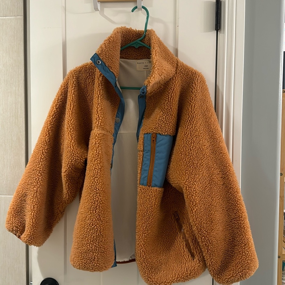 Basin And Range Oversized Fleece Button Up - image 1